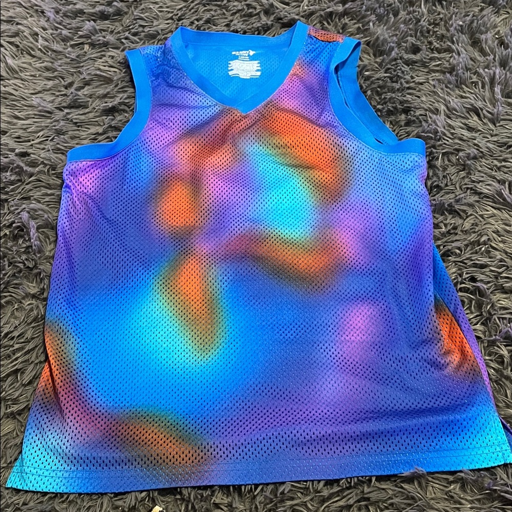 Old Navy Kids Tank Top - Blue and Orange Tie-Dye